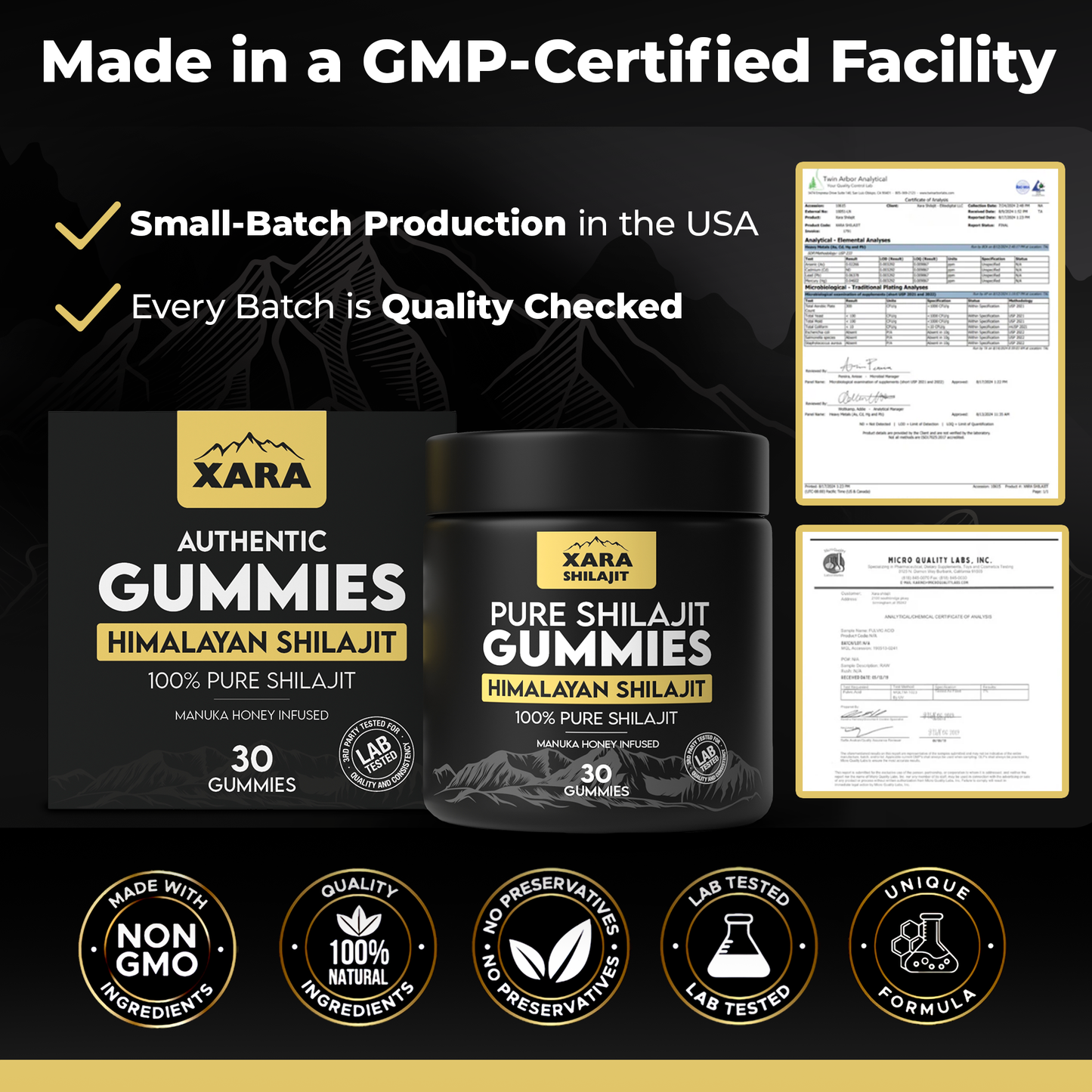 XARA SHILAJIT® Pure Shilajit Gummies