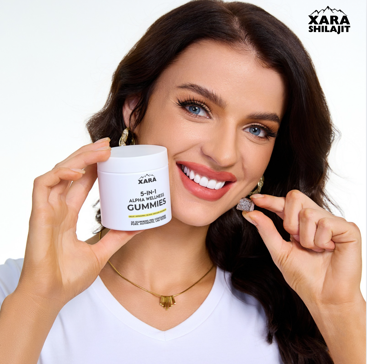 Xara Sea Moss + Shilajit Gummies – With Ashwagandha, Lion’s Mane, Black Seed – All-in-One Wellness