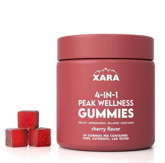 Xarashilajit® 4-in-1 Peak Wellness Gummies for men and women