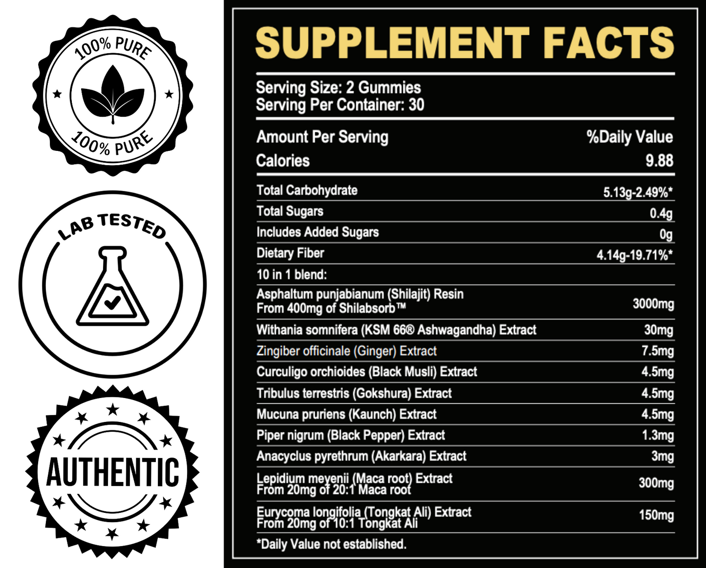XARA SHILAJIT® 10 in 1 Alpha Gummies