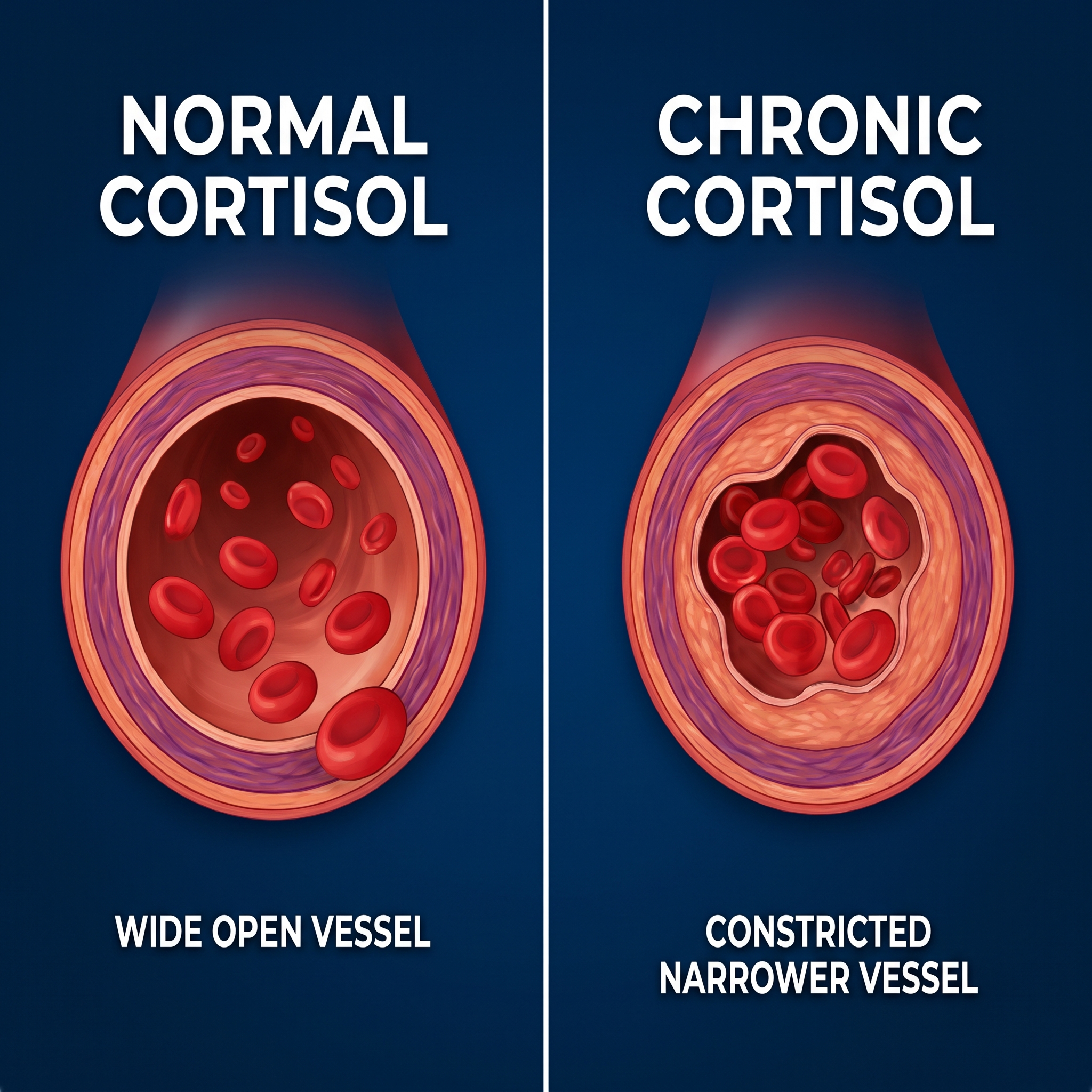 Blood vessel comparison image