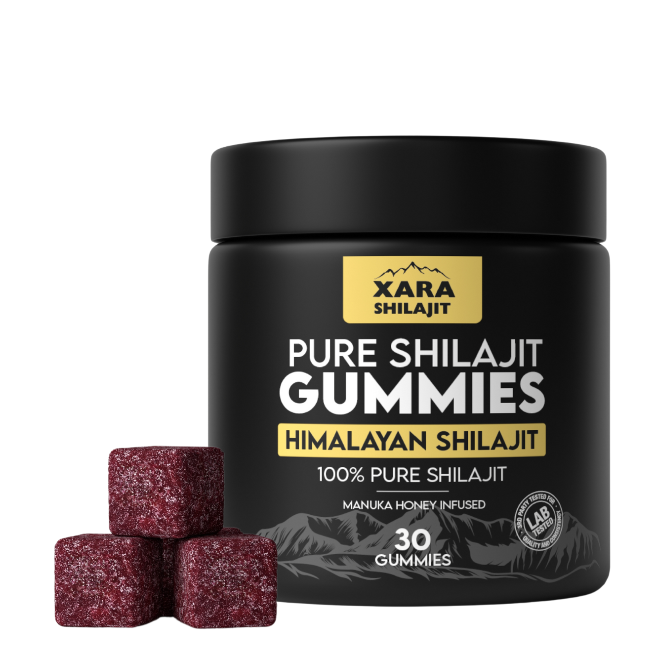 Xara Pure Shilajit Gummies – Women's Vitality + Mood + Skin Glow