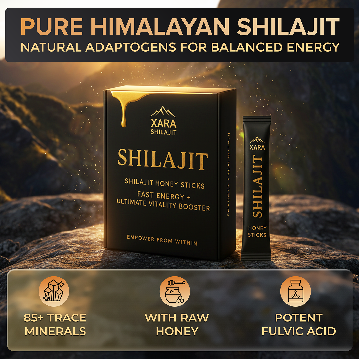 XARA SHILAJIT™ Honey Sticks