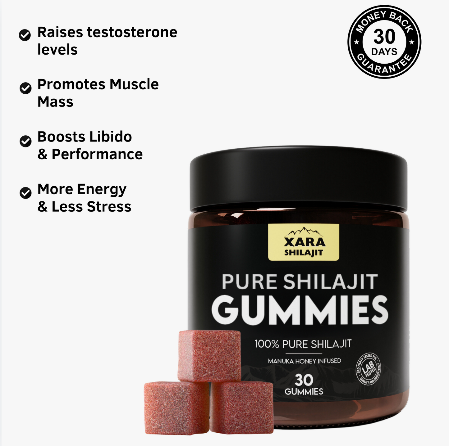 XARA SHILAJIT™ Pure Shilajit Gummies (BLACK FRIDAY SALE)