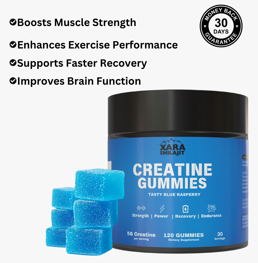 Xara Creatine Gummies (Raspberry Flavour)