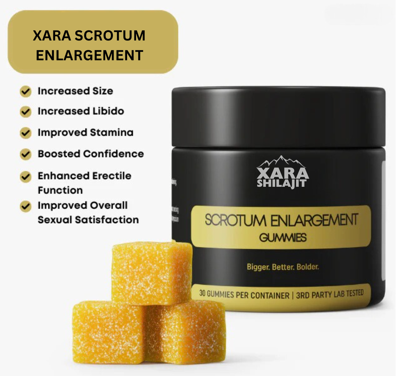 Xara Shilajit® Scrotum Enlargement