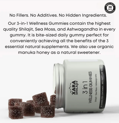 Xarashilajit® 3 in 1 wellness Gummies