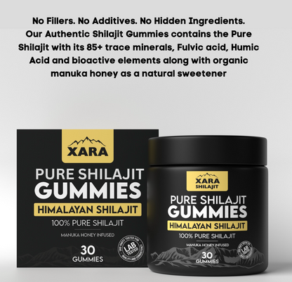 XARA® Pure Shilajit Gummies + 2 FREE GIFTS