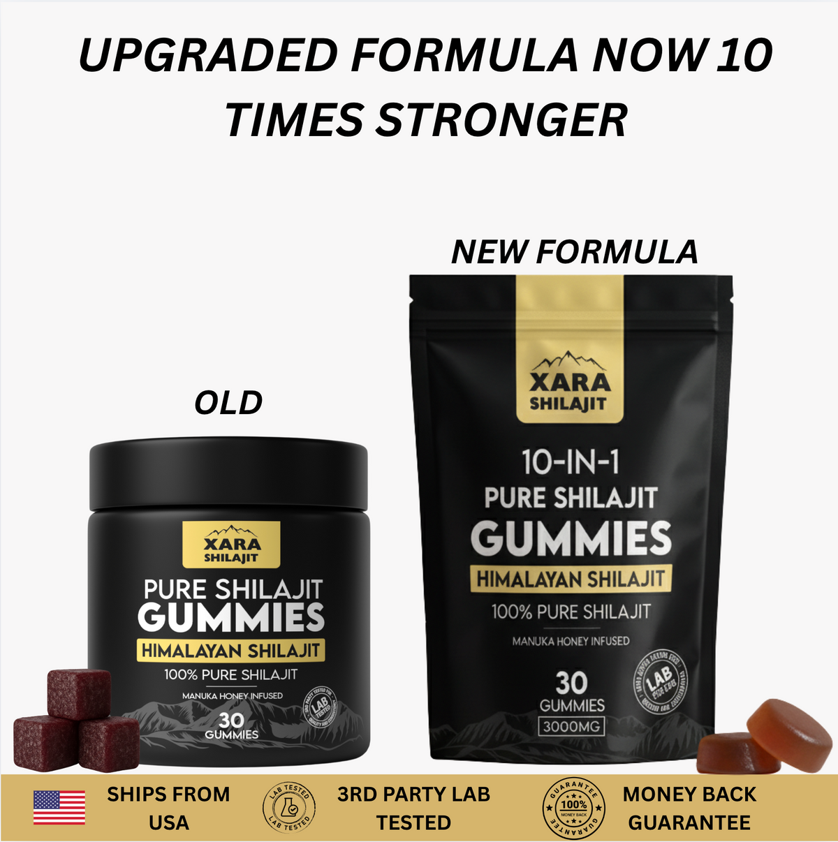 XARA SHILAJIT® Pure Shilajit Gummies For diabetic men