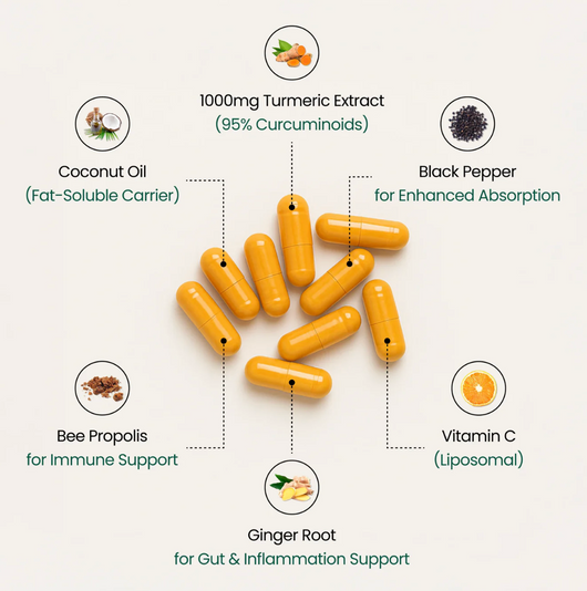 Turmeric Curcumin Capsules (1,000mg)