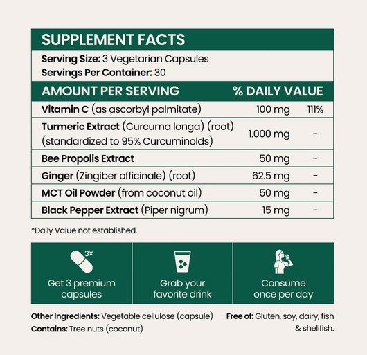 Turmeric Curcumin Capsules (1,000mg)