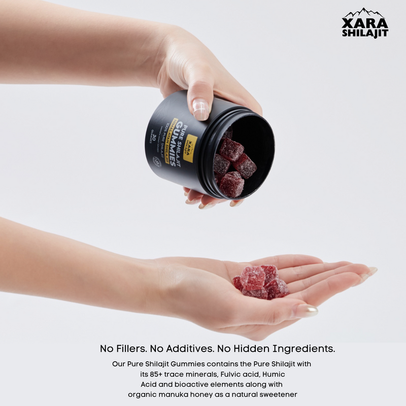 XARA SHILAJIT® Pure Shilajit Gummies With Gifts